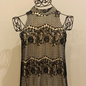 Short black/nude dress size M